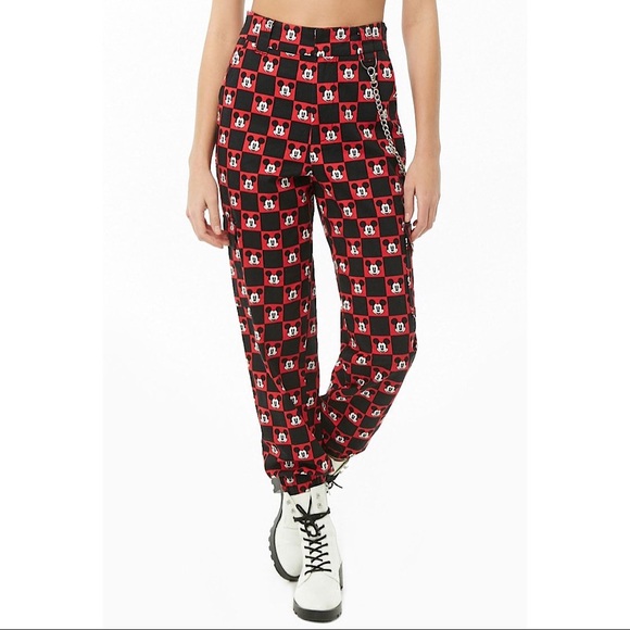 Disney Mickey Mouse Checkered Cargo 